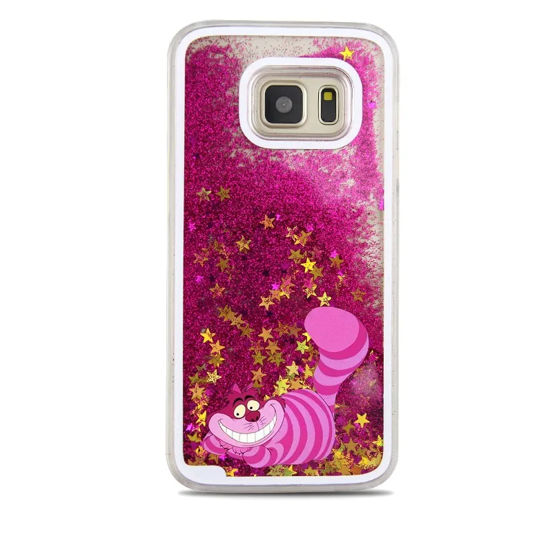 Cute Cartoon Minnie Stitch Mermaid Quicksand Water Liquid case for Samsung Galaxy S7 edge S8 S9 Plus Note 8 9 Cover Fundas |