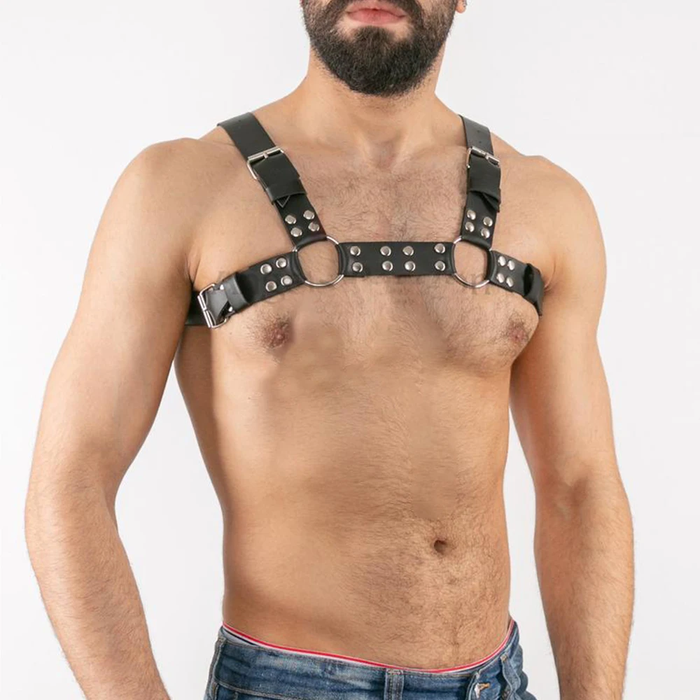 

Sissy Lingerie For Men Chest Strap Harness Adjustable Buckle Straps Hot Sexy Body Chest Harness Rave Costumes Exotic Gay Apparel