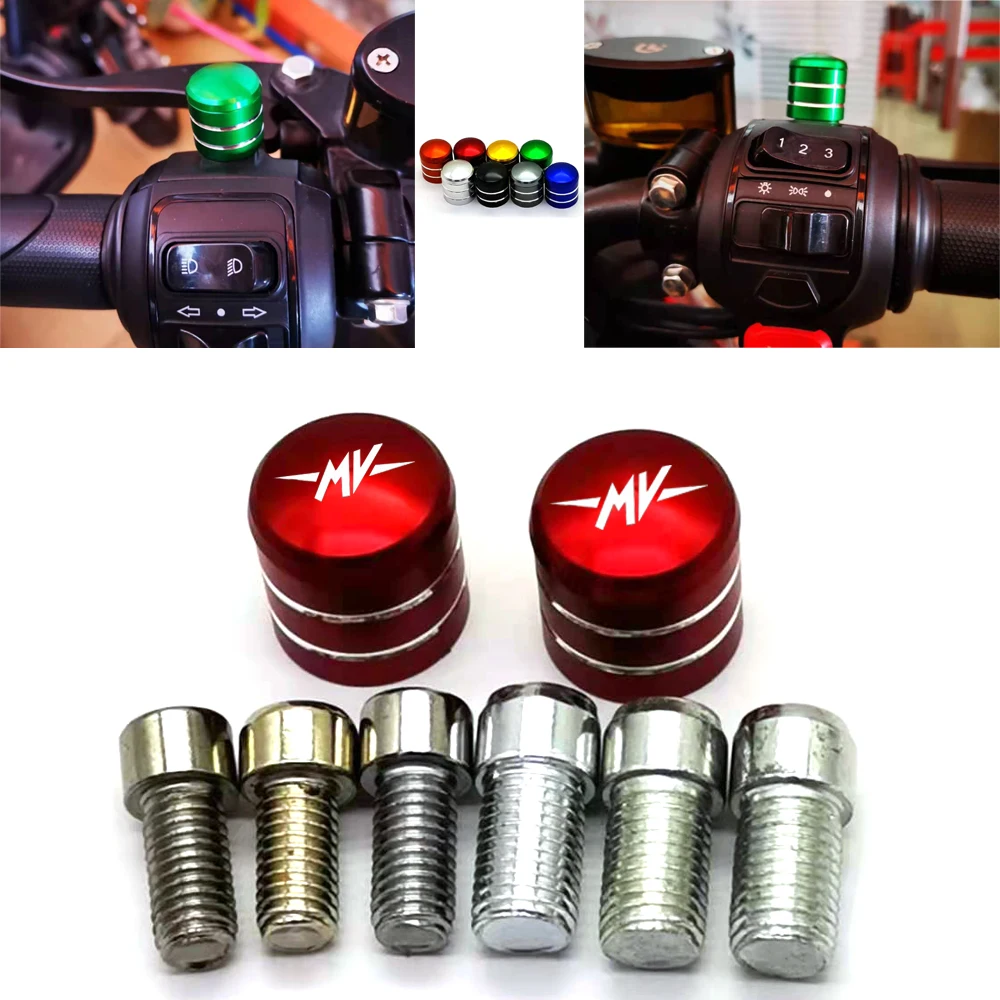 

For MV AGUSTA Brutale 1000RR 800RR 675 800 Universal rearview mirror thread bolts rear view adapter screws 8MM 10MM screw