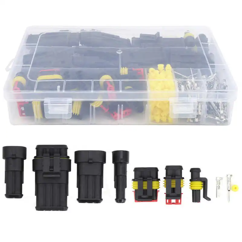

352Pcs Wire Connector Automotive Waterproof Saled Connect Terminal Blocks Set Car Wire Connector