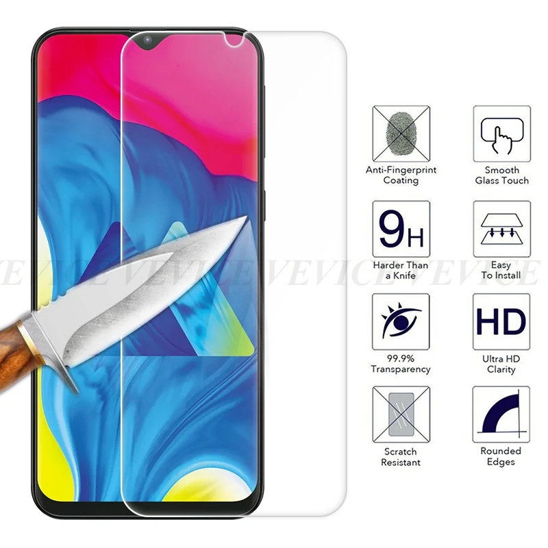 Ультратонкое прозрачное закаленное стекло для samsung Galaxy A50 A70 A60 A30 A10 A20 A40 защита