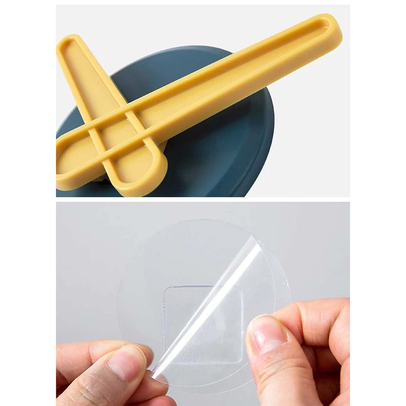 

3Pcs Contrast-Color Hook Wall Hanging Simple Sticky Perforation-Free Hooks Load-Bearing Rack High Quality New Storage Holders