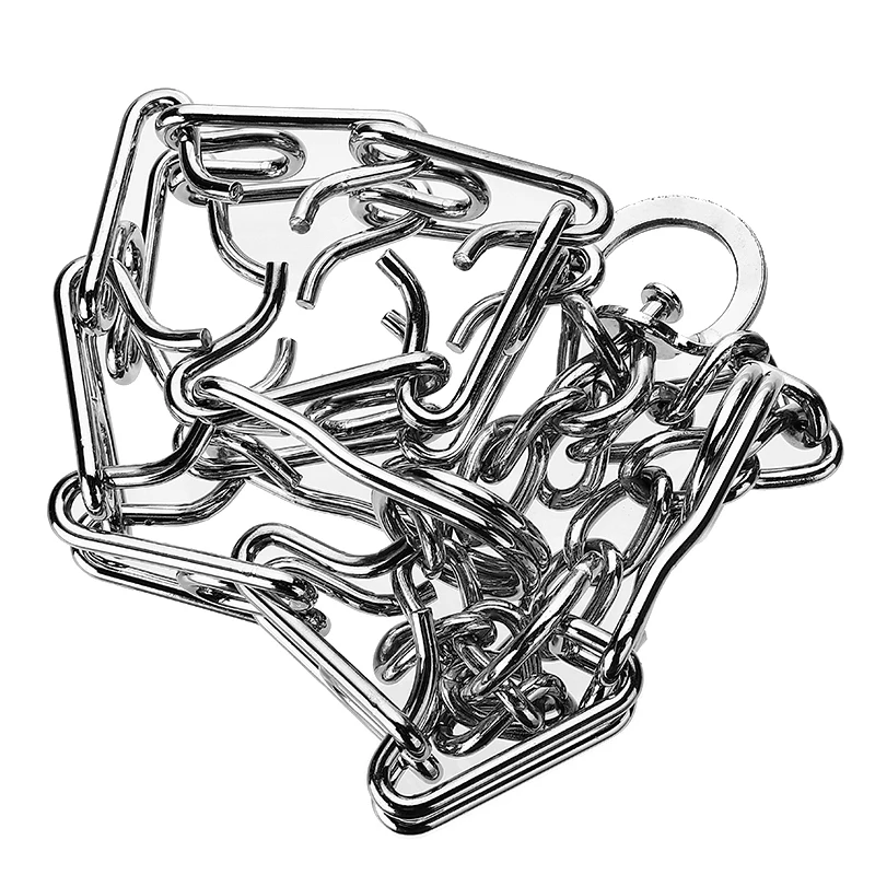 Металлический зажим для питомца регулируемый ошейник с цепочкой дрессировки