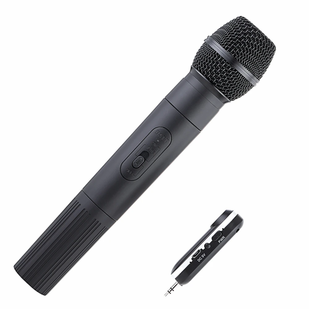 LEORY K380L беспроводной микрофон UHF 3,5 мм 6,35 мм USB мегафон ручной микрофон с приемником для караоке громкоговорителя