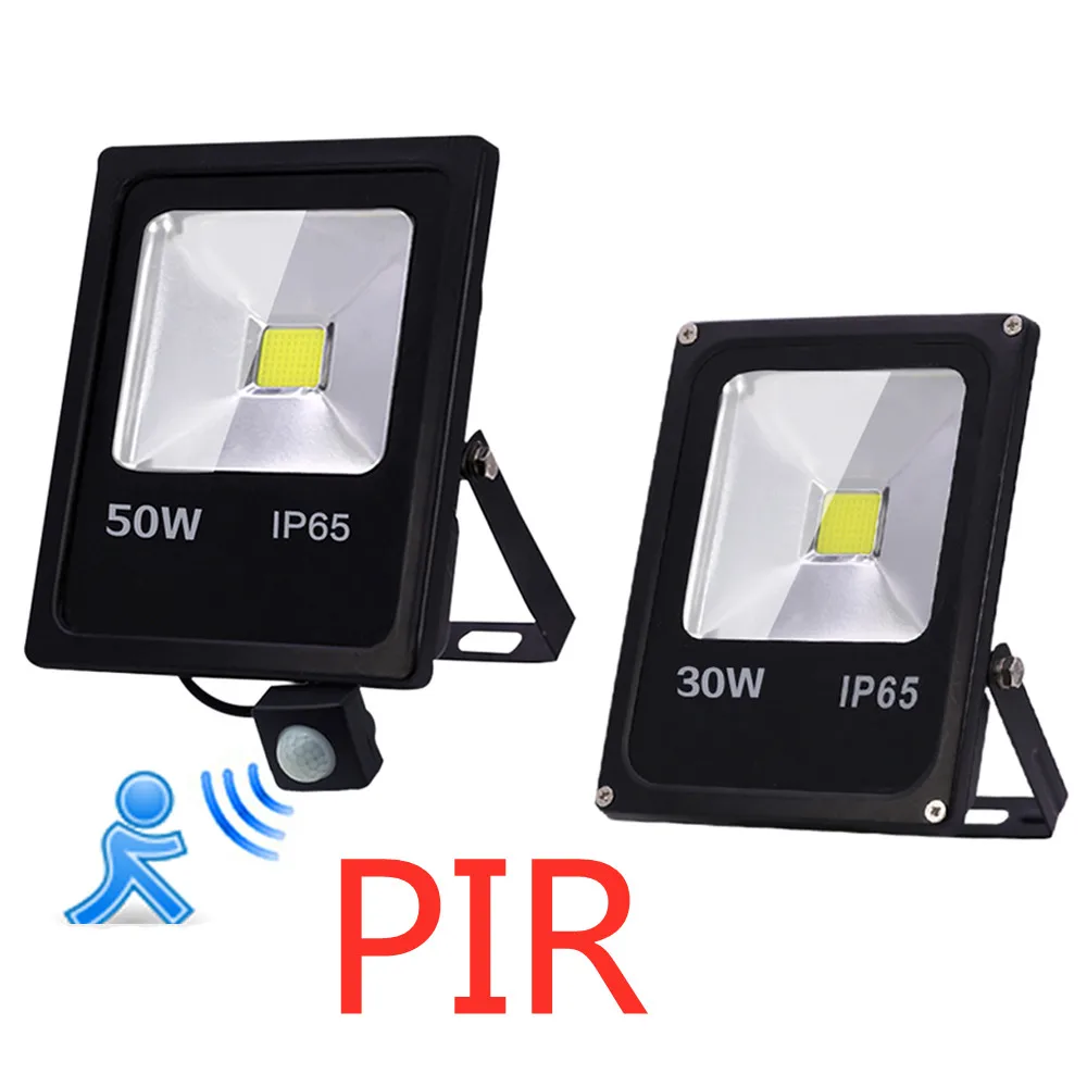 

LED FloodLight Motion Sensor 220V 50W 30W 10W PIR Outdoor Lighting Waterproof IP65 Reflector Led Flood Light Spotlight Exterieur