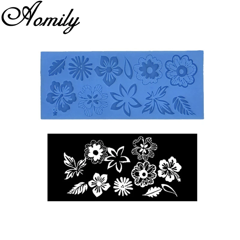 

Aomily Rural Style Flower Lace Mold Cake Border Decoration Tools Fondant Cake 3D Mold Food Grade Silicone Mat Mould Cake Mold
