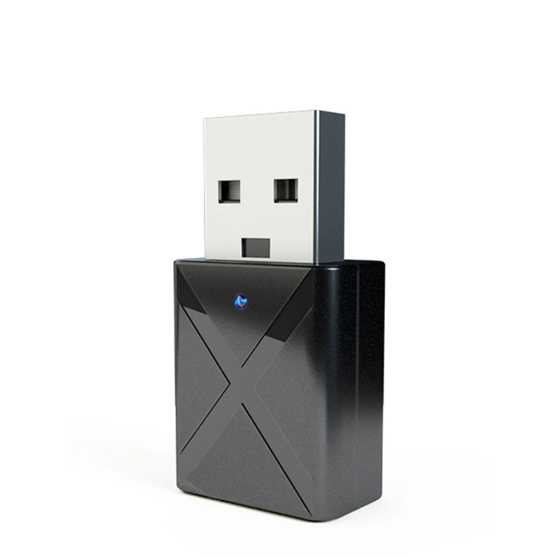 Bluetooth 5,0 аудио приемник передатчик мини стерео Bluetooth AUX RCA USB 3,5 мм разъем для ТВ ПК автомобильный комплект беспроводной адаптер - Цвет: Черный