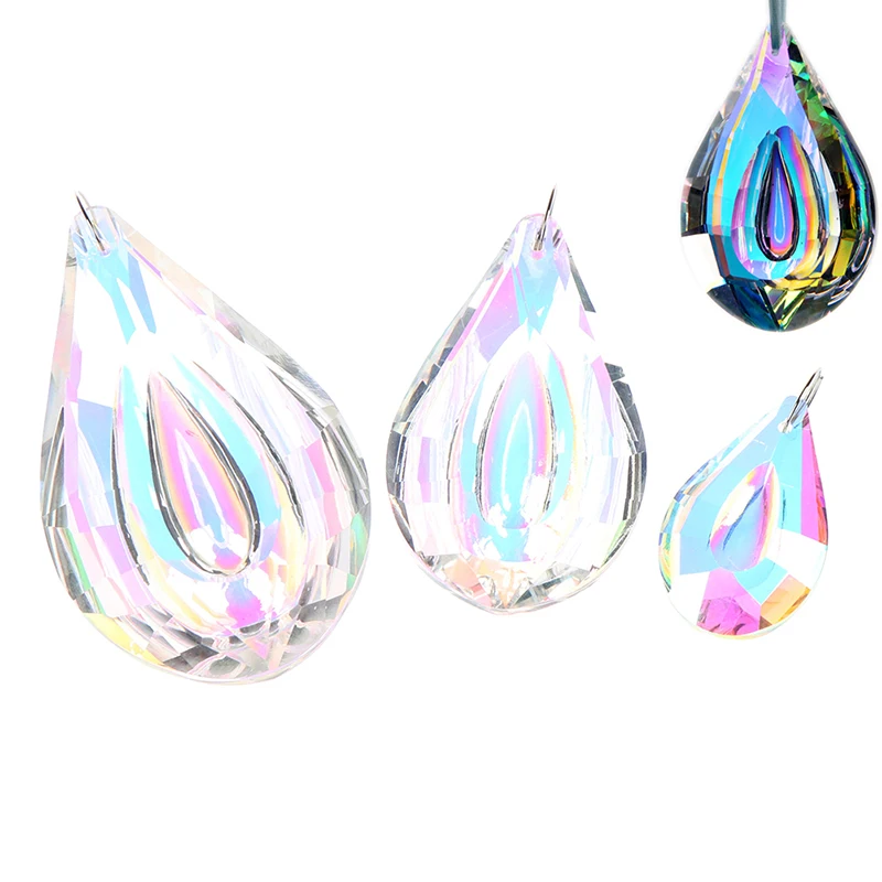 38/63/76 мм DIY Красочные в стиле Ловца снов арт Стекло капли лампа подвесной люстры