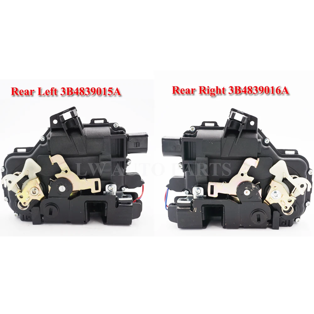 

fast shipping 2pc Rear Left + right Door Lock Mechanism For VW GOLF BORA LUPO PASSAT B5 MK4 3B4839015A 3B4839016A For SEAT