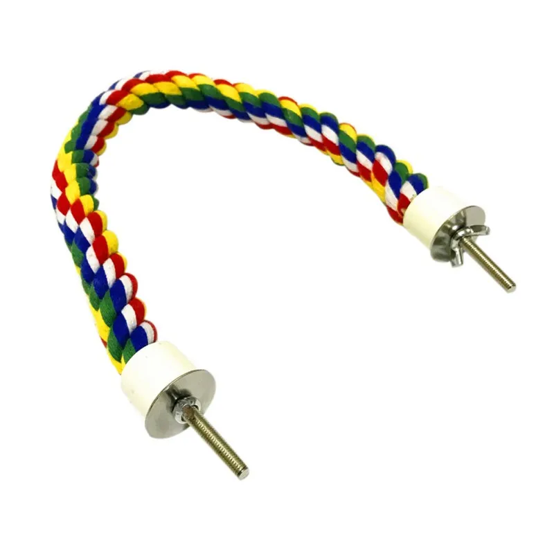 Интерактивный разноцветный веревочный попугай для домашних животных аксессуары