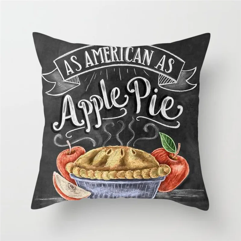 Fuwatacchi серии продуктов питания Чехлы для подушек кофе гамбергер вино пирог сок