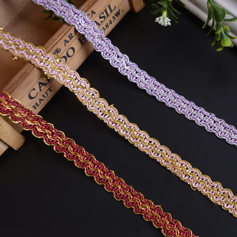 

Шитье одежды своими руками, 2 цвета, веревка с золотой нитью, вязаные крючком жаккардовые ленты, шторы, ремни, подушка, швы, Сращивание, малень...