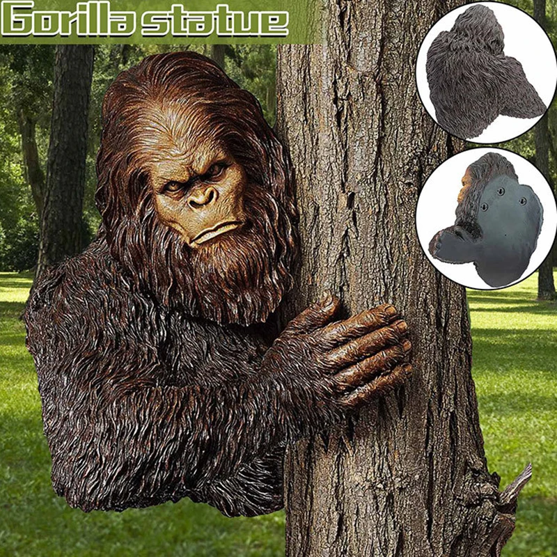 Украшение для сада Bigfoot скульптура дерева 3D статуя Hugger украшение сада|Экраны от