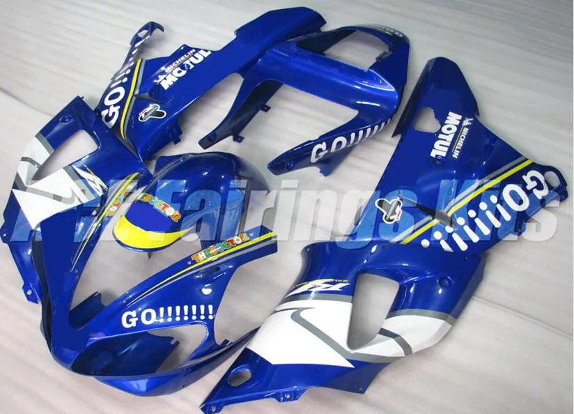 

New ABS Fairings Kits Fit For Yamaha YZF 1000 R1 00 01 YZF-R1 2000 2001 Motorcycle Fairing Body set Cowling Blue white