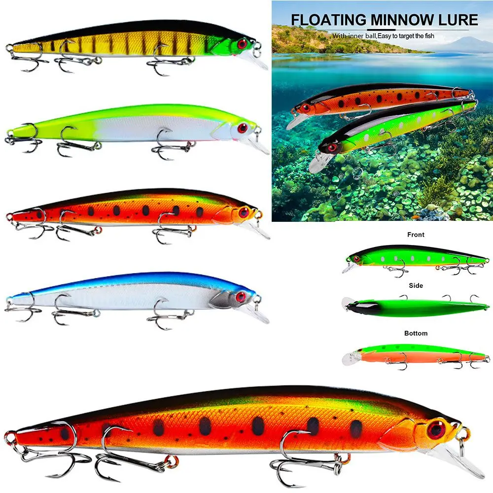 

185g 3D Bionic Lure Artificial Full Swimming Layer With 3 Fishing Hooks Hard Bait Minnow Fishing Lure Fishing Tackle