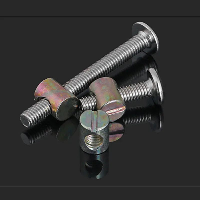 Набор болтов и гаек для мебели комплект из 2 крестовых винтов с плоской головкой