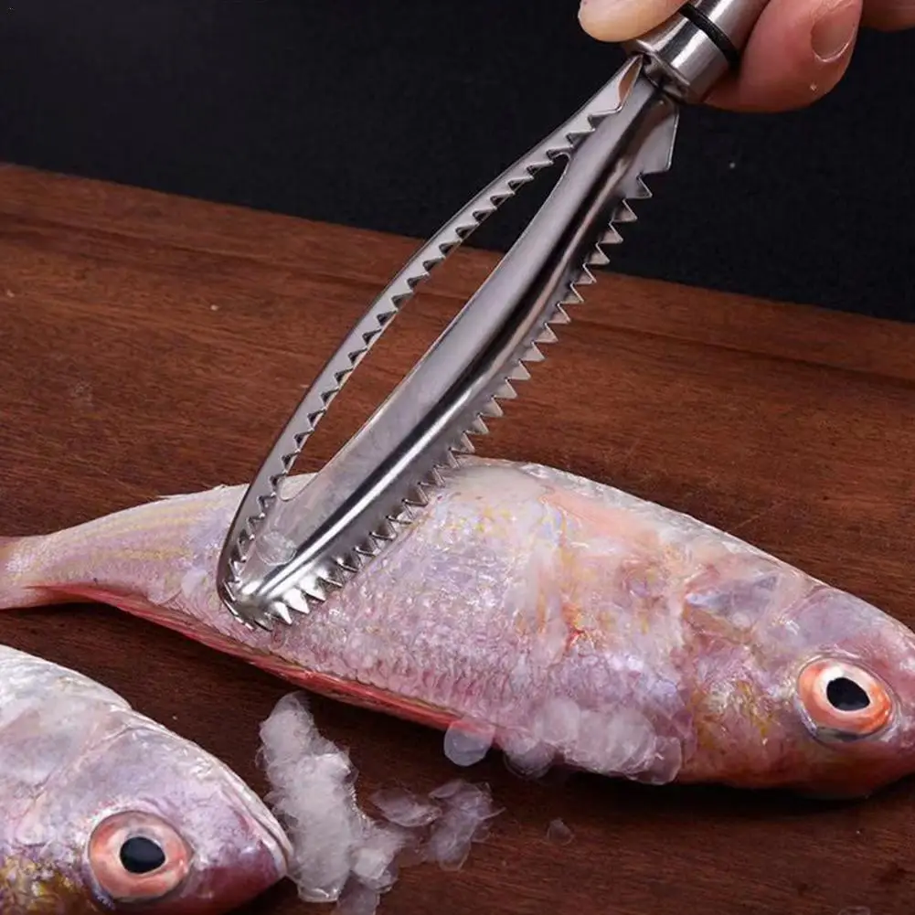 

Kitchen Accessorie Fish Scales Scraping Graters Fast Remove Fish Cleaning Peeler Scraper Fish Bone Tweezers Tool Gadge
