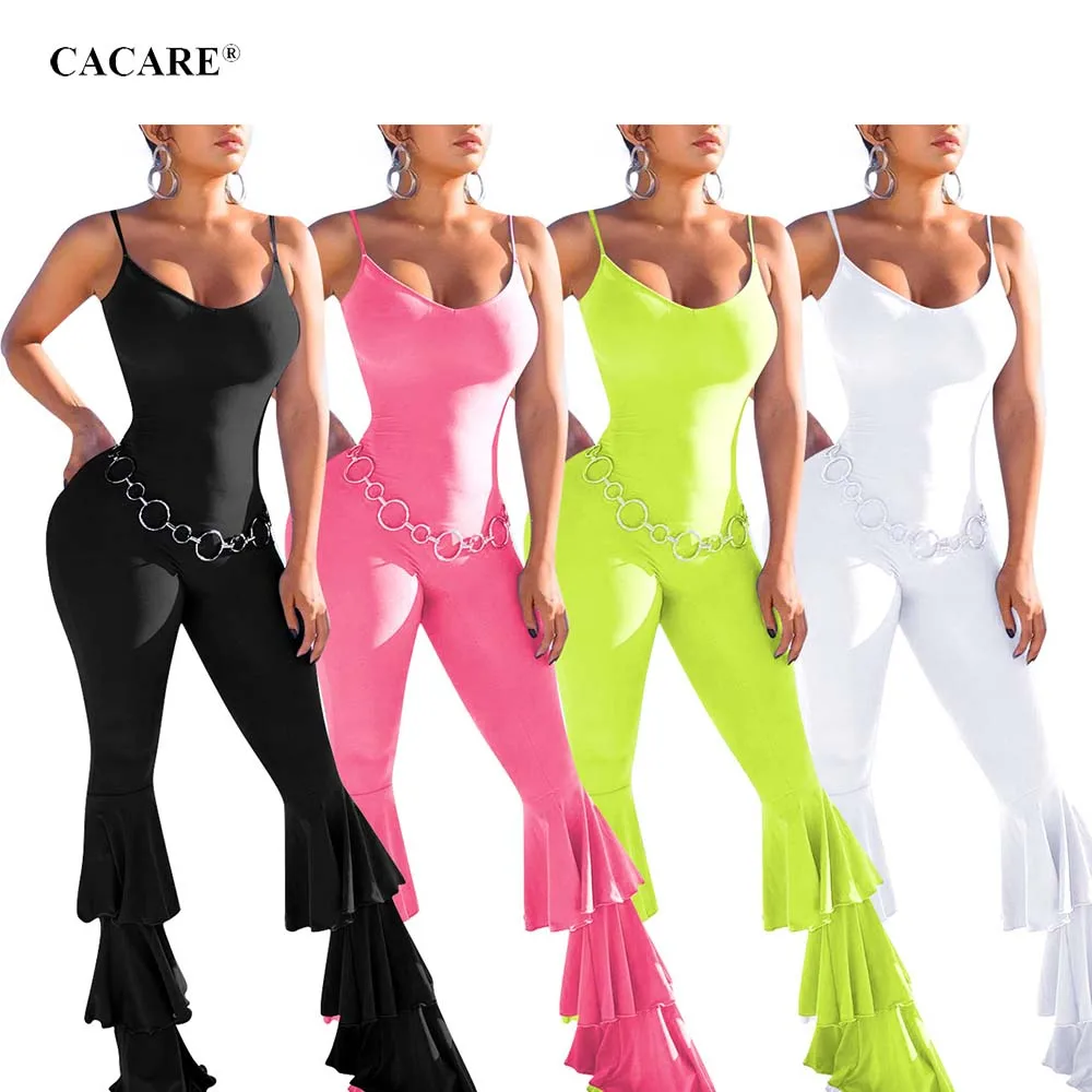 

CACARE Bodycon Boho Jumpsuit Elegant Ladies Bodysuits Overalls for Women Elegant Rompers Playsuit 4 Choices F0536