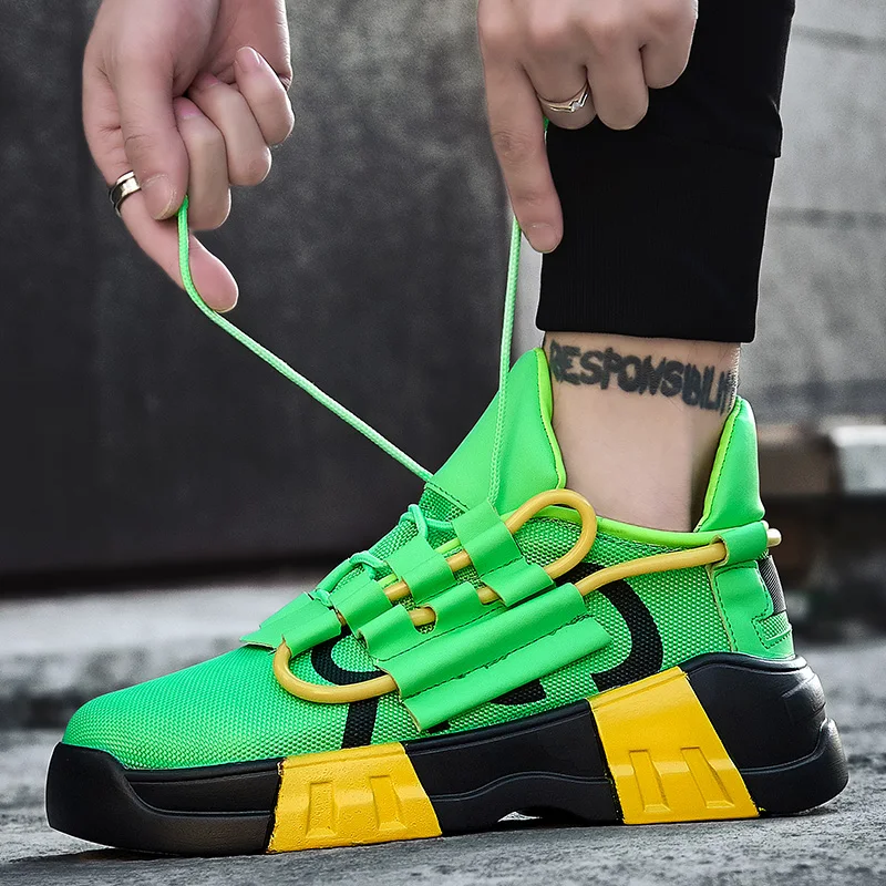 2019 Fashion Height Increasing Men Casual Shoes Hot Sale Dad sneakers breathable Chunky Sneakers zapatos hombre | Обувь