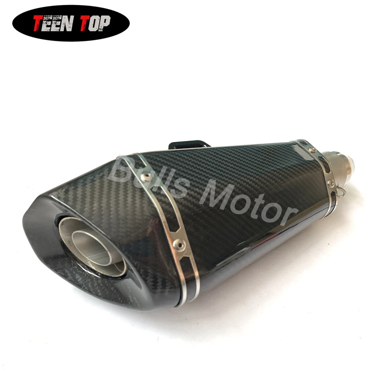 

China Teen Top Performance Cone motorcycle carbon fiber exhaust muffler for BMW F650GS F700GS F800GS GSX-R 650 750 Escape Moto