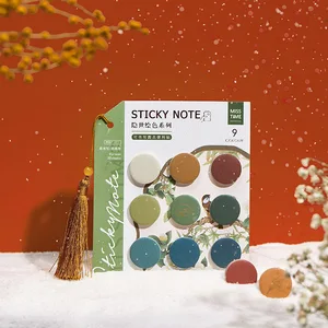 Mohamm 1 упаковка, цветные наклейки для скрапбукинга, бумажные наклейки в горошек, хлопья, стационарные офисные аксессуары, товары для искусства