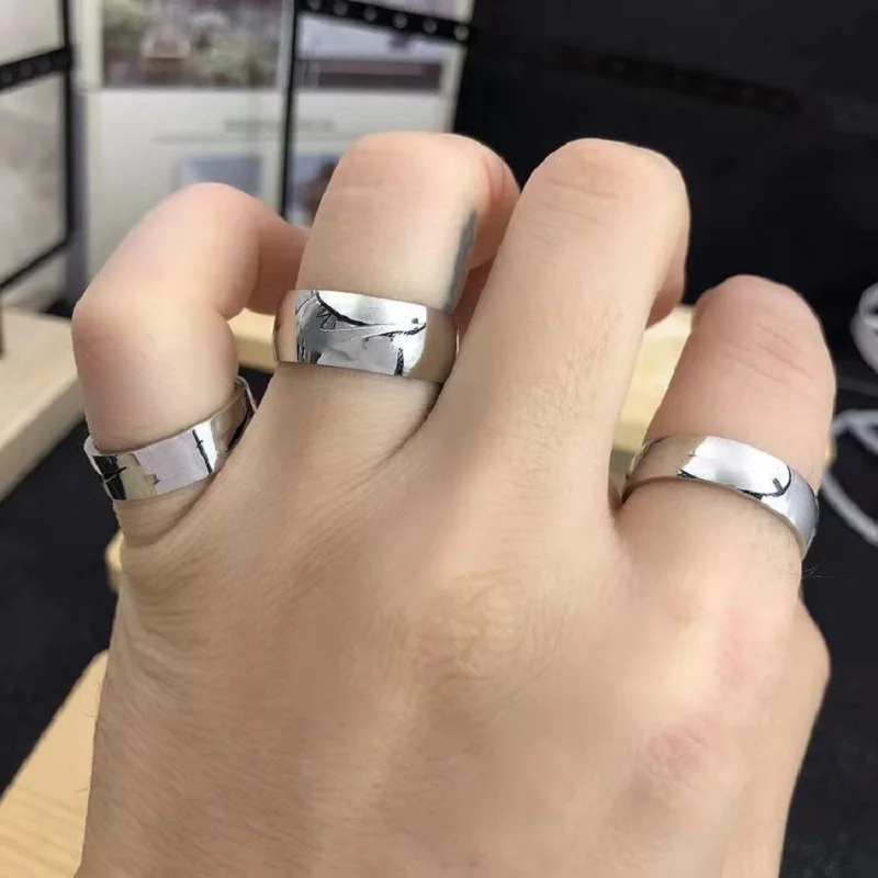 Новое кольцо в стиле хип хоп с логотипом крючка из меди и титановой стали