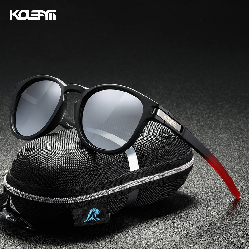 KDEAM-نظارات شمسية مستقطبة أنيقة للرجال والنساء ، نظارات شمسية للجنسين ، إطار TR90 مرن مع فتحة مفاتيح ، طلاء مرآة KD997