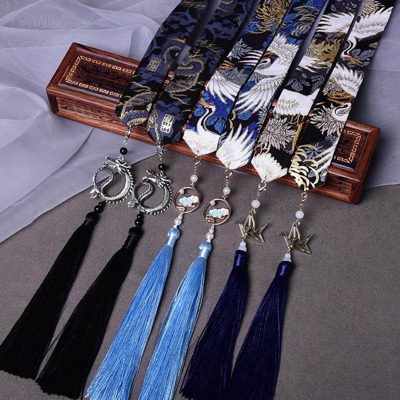 

Chinese Clothing Bandeau Men's Ancient Costume Headdress Ribbon Tassels Hair Band Antique Style Hair Accessories Ribbon Headband