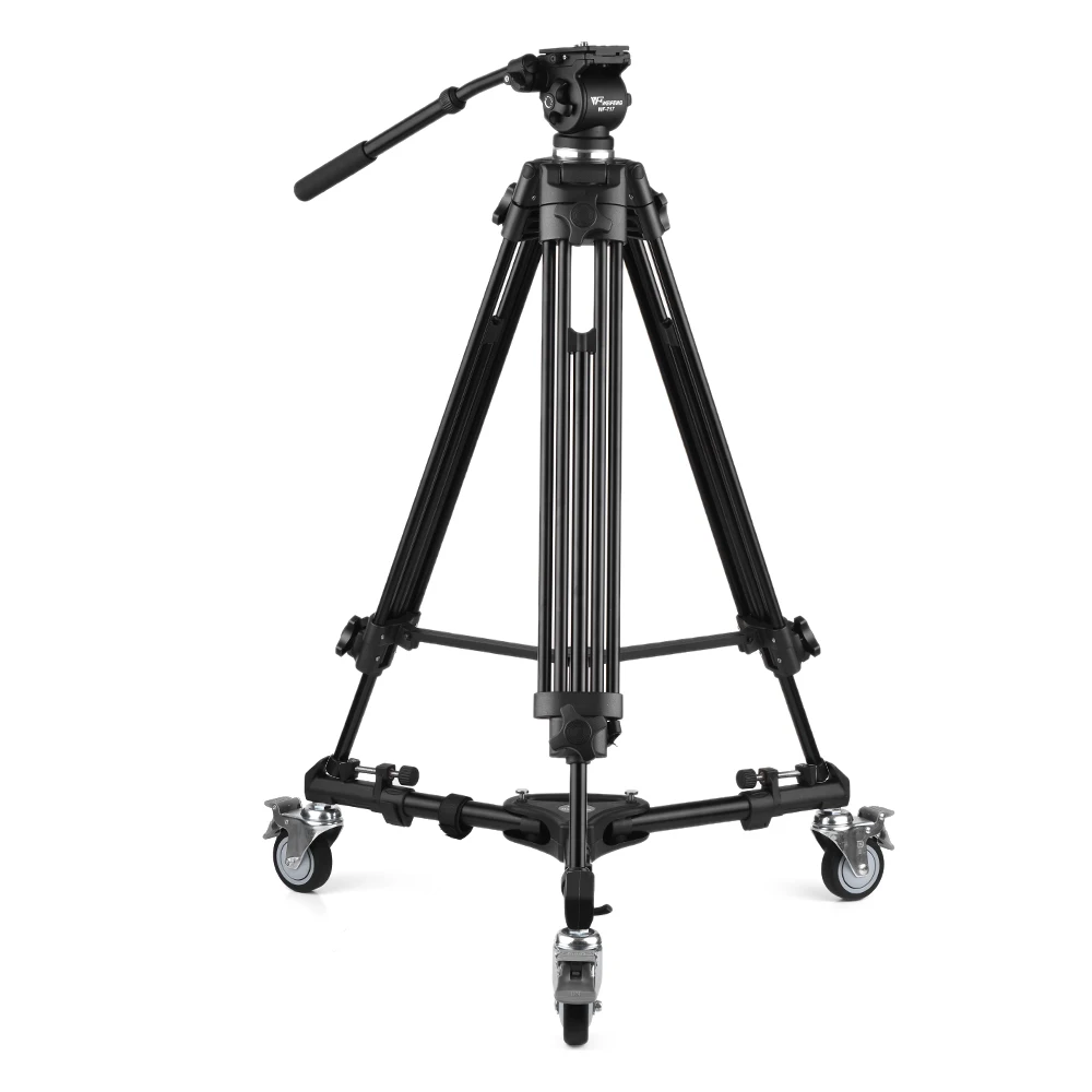 

Weifeng WF717 Cell Phone Tripod Stand Video Camera Tripod Lightweitht Portable Travel Selfie Live Tripod with dolly