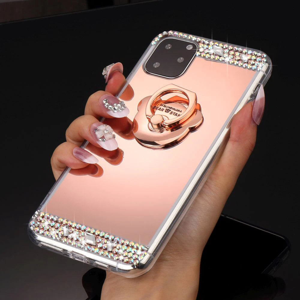 LAPOPNUT чехлы для телефонов Samsung Galaxy J6 2018 J4 Plus A8 A6 A7 с милым медведем кольцо пряжкой