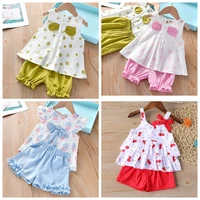 for 1 6 years baby girls shirtshorts 2pcs kids clothes girls clothing suit summer fashion cute new style costume
