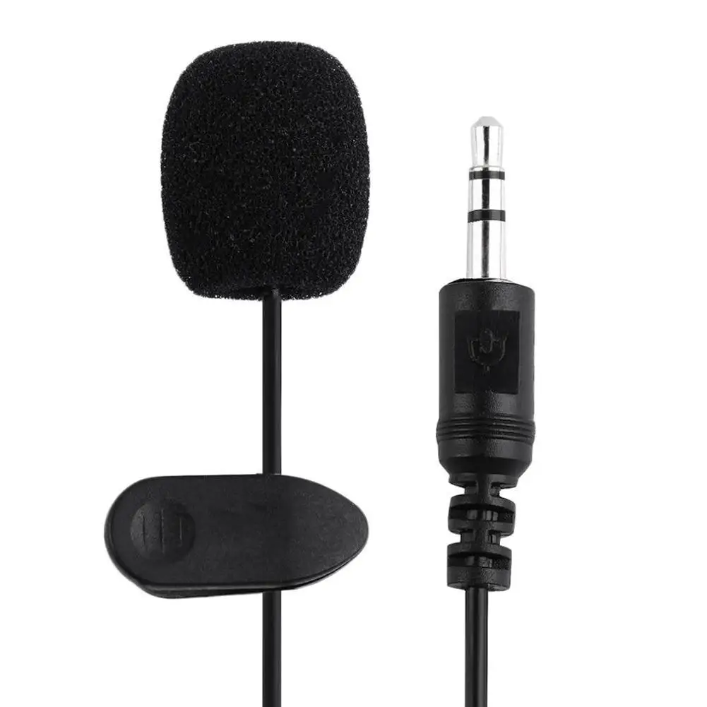 

3.5mm Mini Microphone Headset Lapel Lavalier Clip Microphone for Speech Teaching Conference PC Auto Car DVD Radio Studio Mic