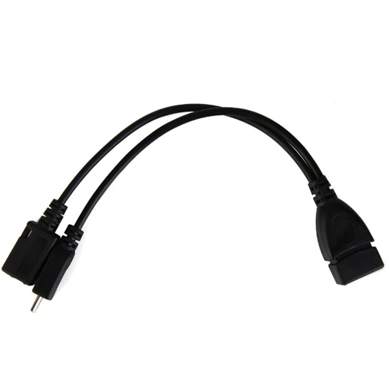 2 в 1 OTG микрокабель хоста Мощность Y сплиттер адаптер USB к Micro 5 Pin Мужской Женский