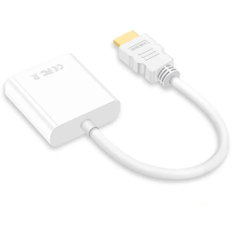 1080P HDMI в VGA адаптер мужской на Женский конвертер цифровой аналоговый видео 3,5 мм разъем аудио адаптер для PS4 ноутбук PC проектор