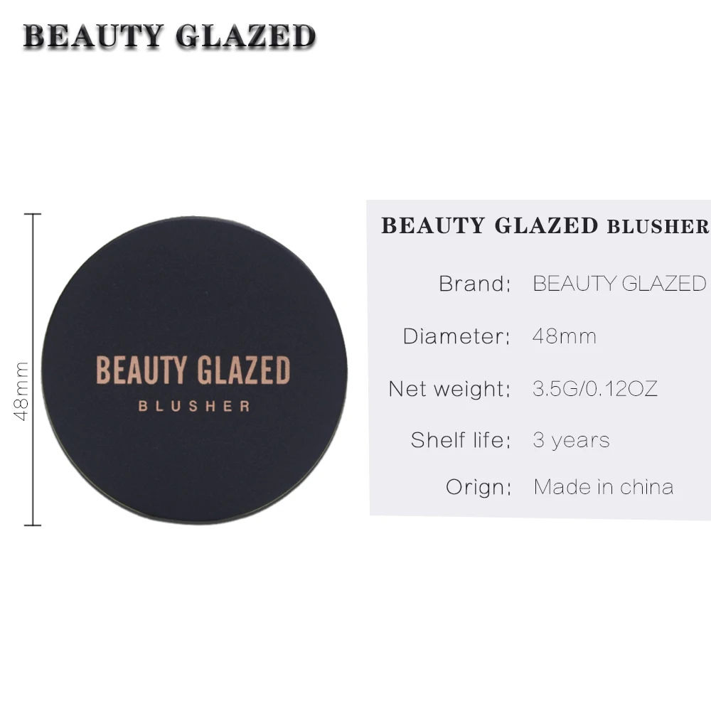 BEAUTY GLAZED 10 цветов минеральная пигментная румяна пудра косметическая косметика