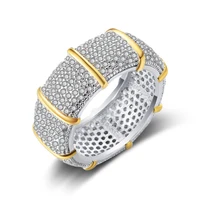 luxury wedding ring brilliant full cz rings zircon fashion female jewelry anniversary gift womenmen white gold steampunk rings