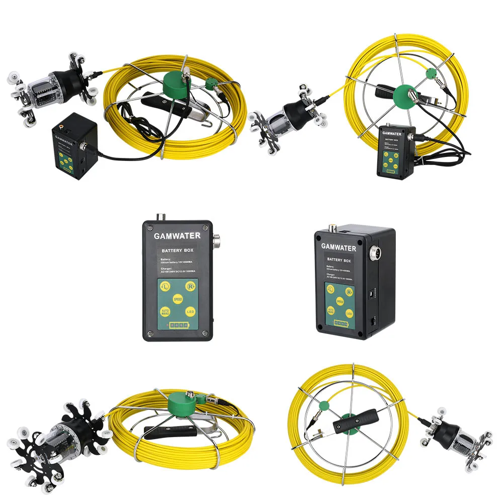 

50m Industrial Endoscope camera 38 LEDs 360 Degree Rotating Drain Sewer Pipe Inspection Video Camera system