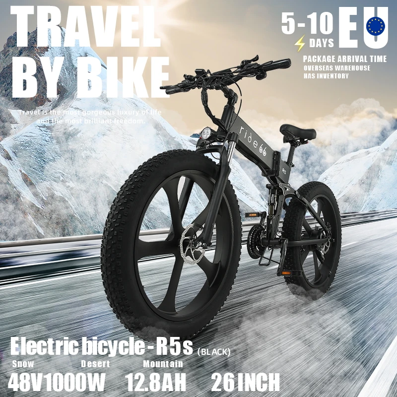 Electric power Bike 1000W 4.0 Electric bicycle Fat Tire Electric Bicycle 48V Mens Mountain Bike Snow Ebike 26inch Bicycle