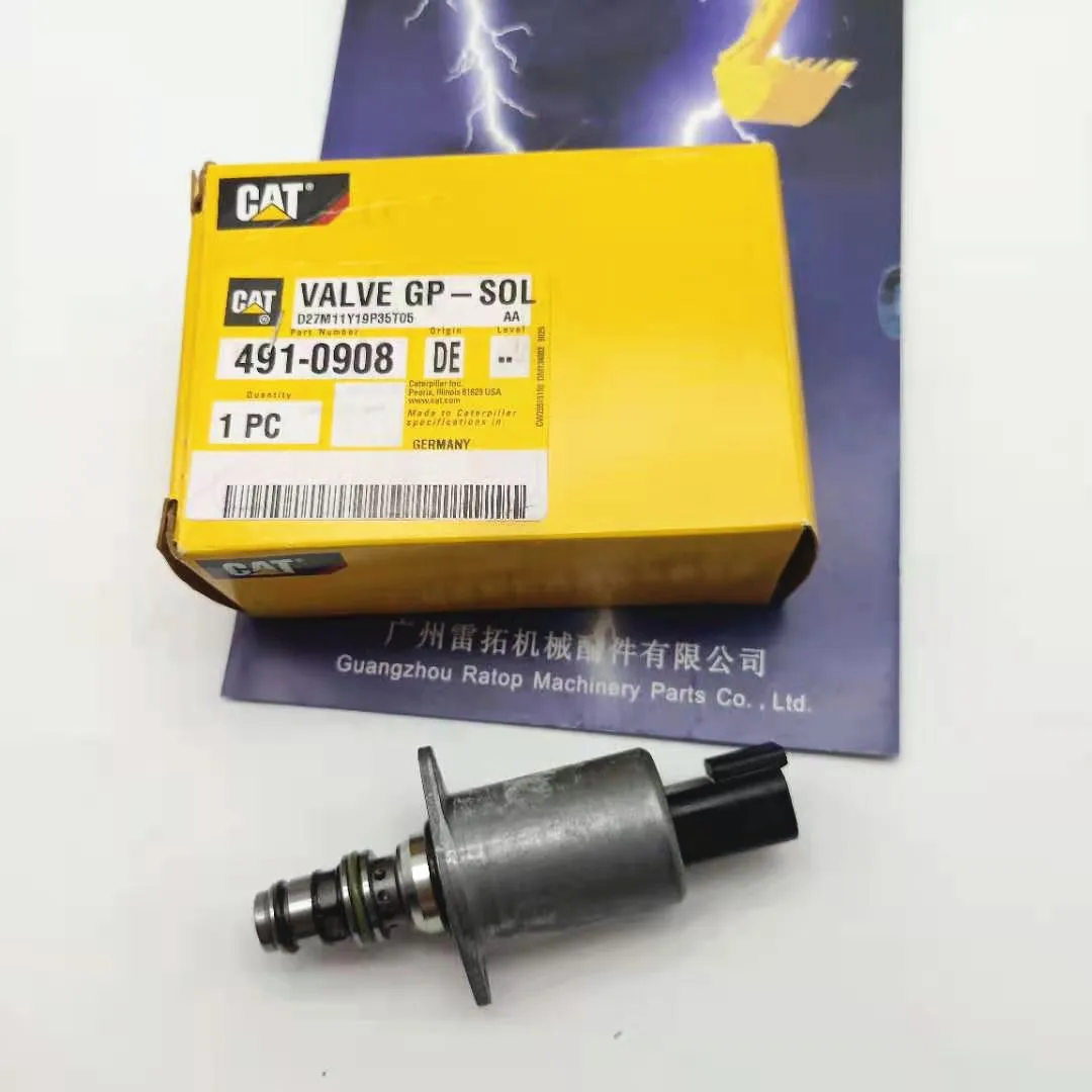 

CAT Genuine Excavator E320GC E323D Control Valve Solenoid Valve 491-0908 4910908