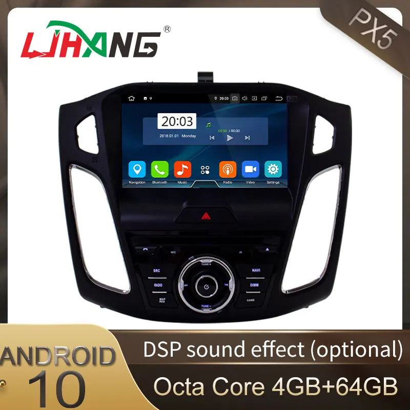 

LJHANG 9 inch Android 10 Car multimedia Player For Ford Focus 2015 2016 2017 2018 Multimedia GPS Radio Stereo 4G+64G Octa Cores