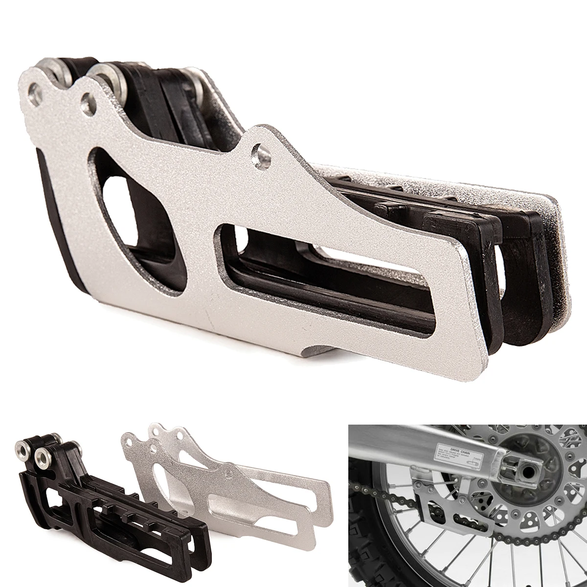 

Motorcycle Chain Guide Guard Aluminum Chain Guides And Inner Glue For BSE BUSUER J5 J6 Dirt Bike