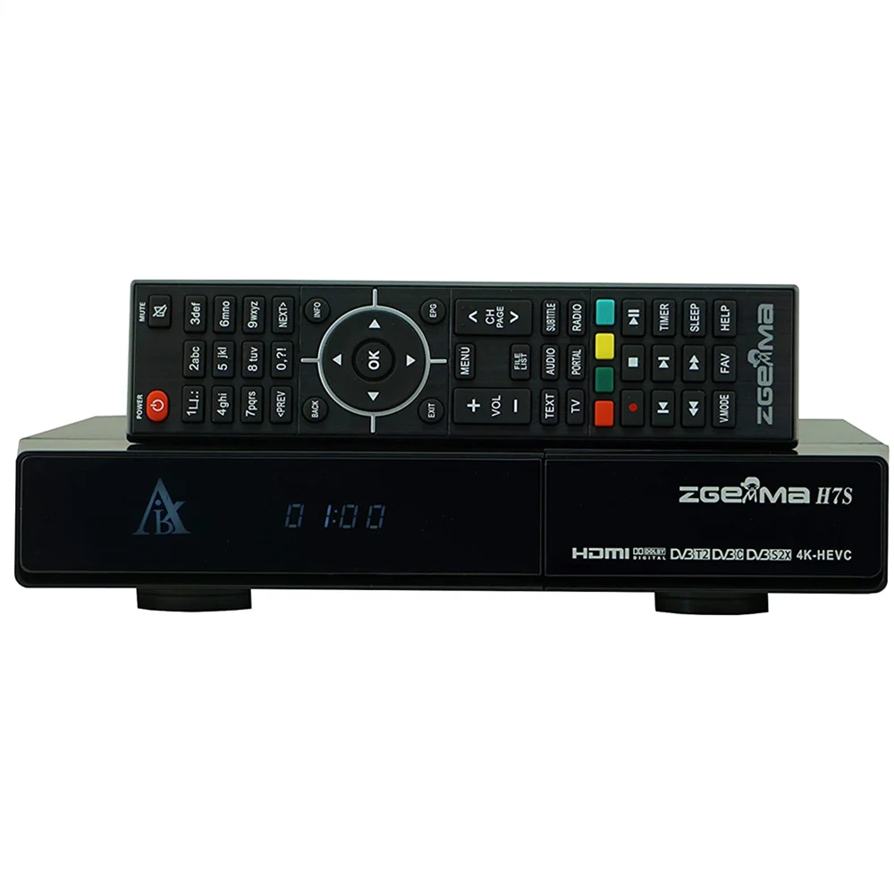 Спутниковый ресивер Zgemma H7S E2 Linux 4K UHD 2 * DVB-S2/S2X + DVB-T2/C три тюнера цифровой декодер