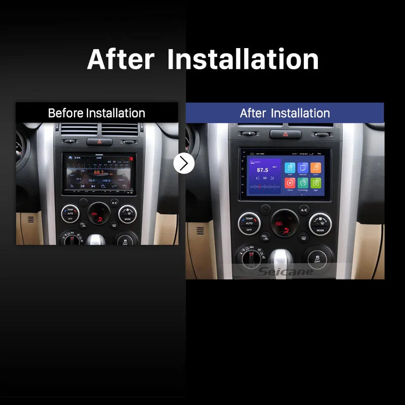 

Seicane 2 DIN Universal Android 2.5D Car GPS Multimedia Navi Stereo Player for Nissan QASHQAI/X-TRAIL TOYOTA COROLLA Hyundai Kia