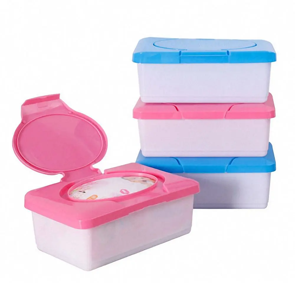 

1pc 80 Sheets Wet Tissue Box Portable Baby Wipes Box Plastic Baby Asscories Wipe Storage Tissue Case Holder Container Baby Items