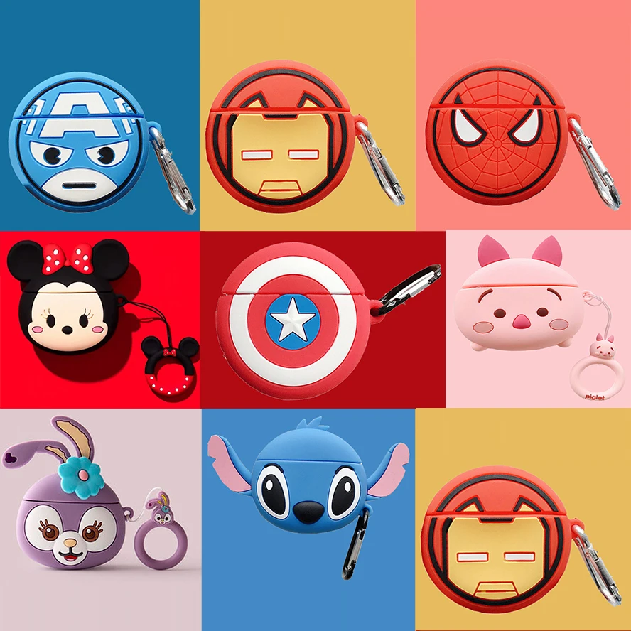 Чехол Disney Huawei Freebuds 3 Обложка Лило и Стич Человек паук Железный человек Капитан