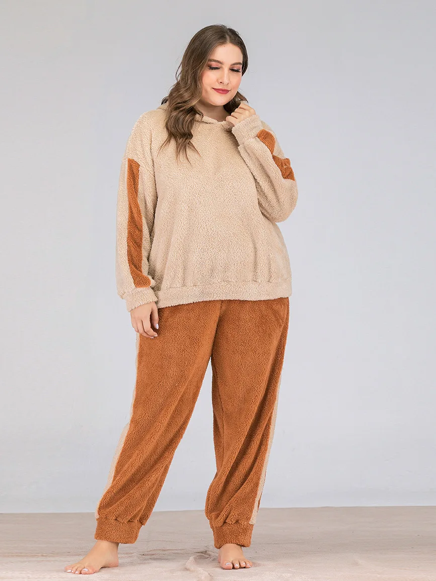 Осенне зимняя свободная бархатная Толстовка цвета хаки с длинными рукавами