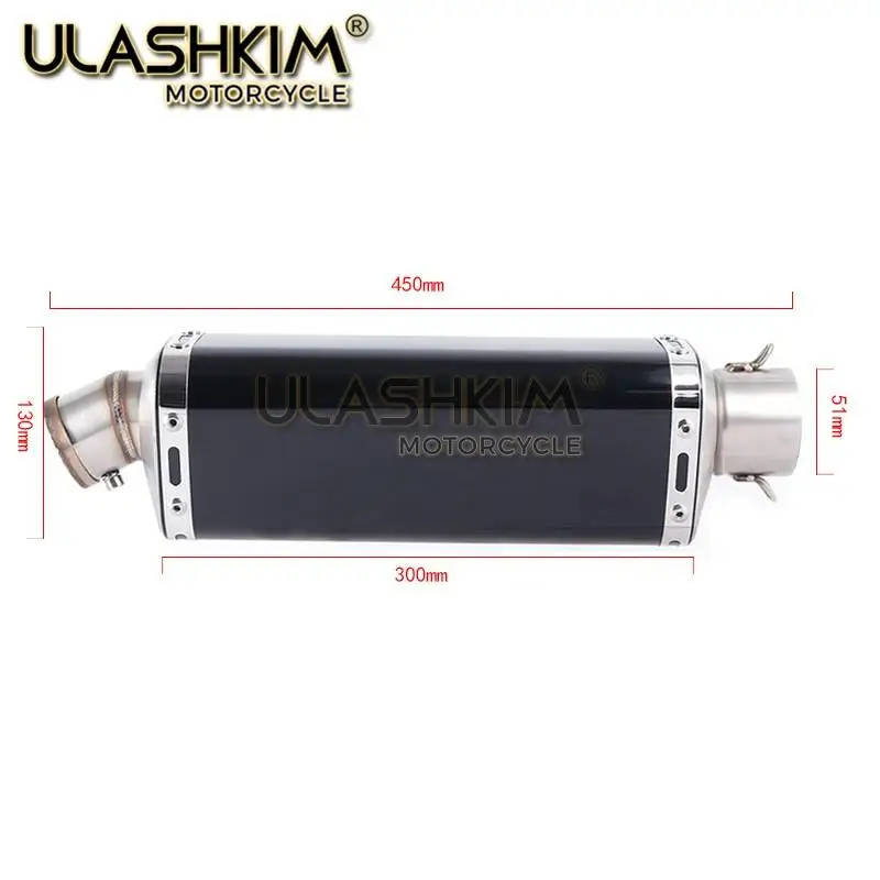 

MOTORCYCLE EXHAUST MUFFLER FULL SYSTEM SLIP ON FOR YAMAHA XSR700 2016-2020 MT07 FZ07 FZ-07 MT-07 Tracer 2014 TO 2020 Exhaust