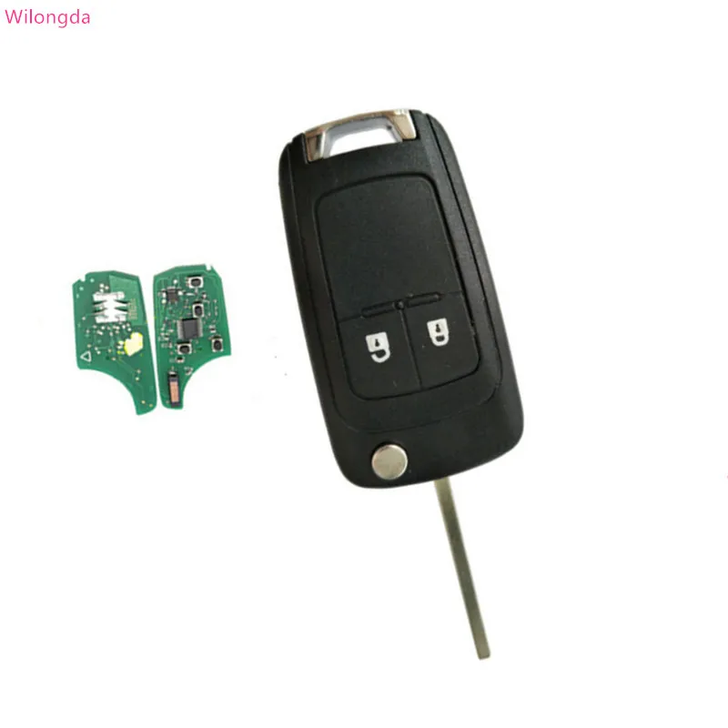 

Wilongda Auto key 2 Button 434Mhz 315mhz id46 electric chip unkeyless flip remote key For Chevrolet Sail Aveo Cruze Lova car key