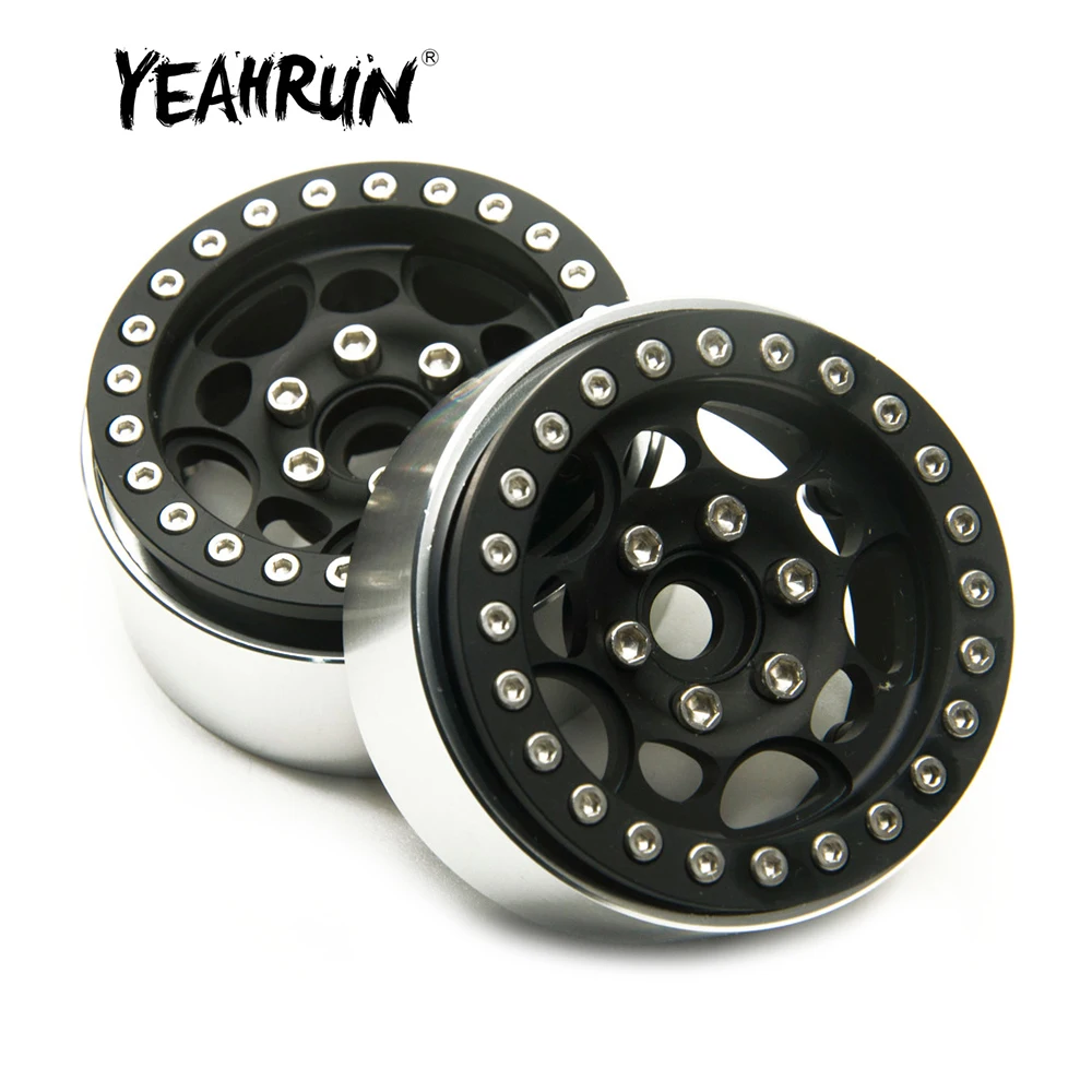 

YEAHRUN Metal 1.9 дюймов колёсные диски Beadlock ступицы колеса для Axial SCX10 CC01 TRX-4 D90 D110 1/10 RC гусеничные автомобильные детали