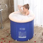 Большая складная Ванна 75x75 см для дома, большая ванна для взрослых, утолщенное детское складное ведро, надувная маленькая квартира